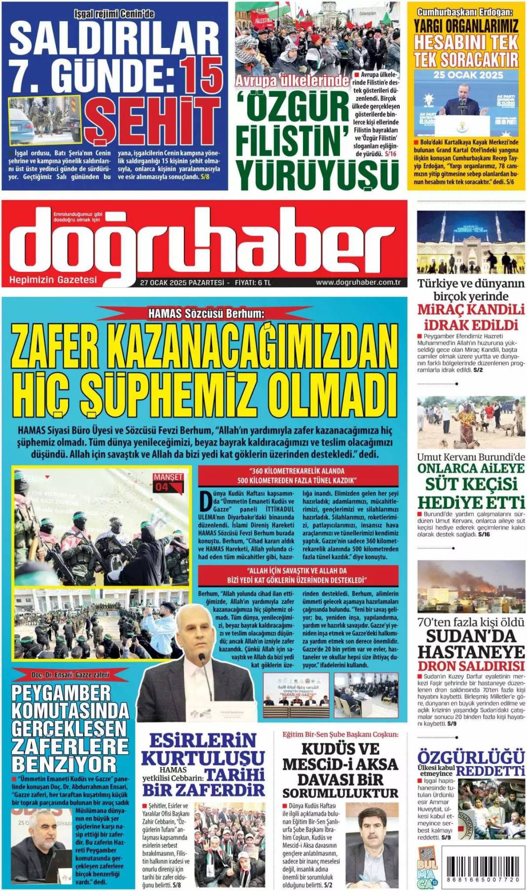 Liyakat gitti, felaket geldi: 27 Ocak Pazartesi, gazete manşetleri... 16
