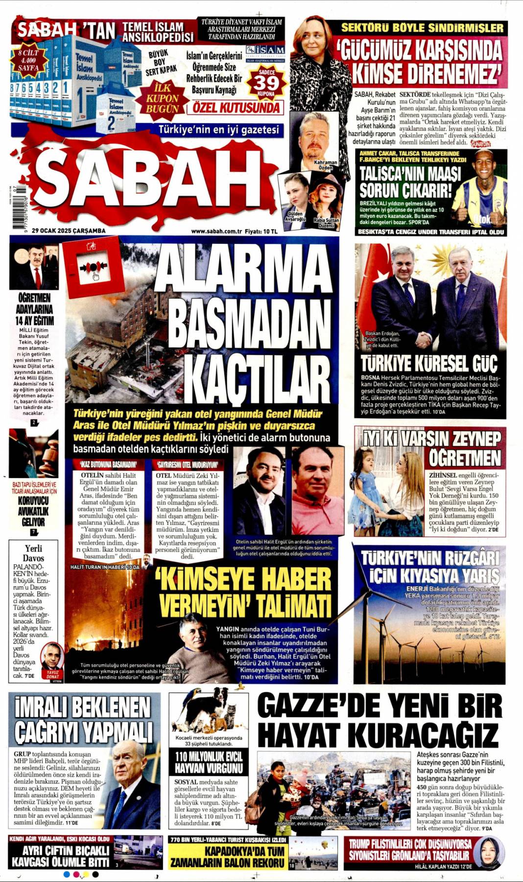 İkaz butonuna basmayan damattan, Alay eder gibi savunma: İşte, 29 Ocak gazete manşetleri... 3