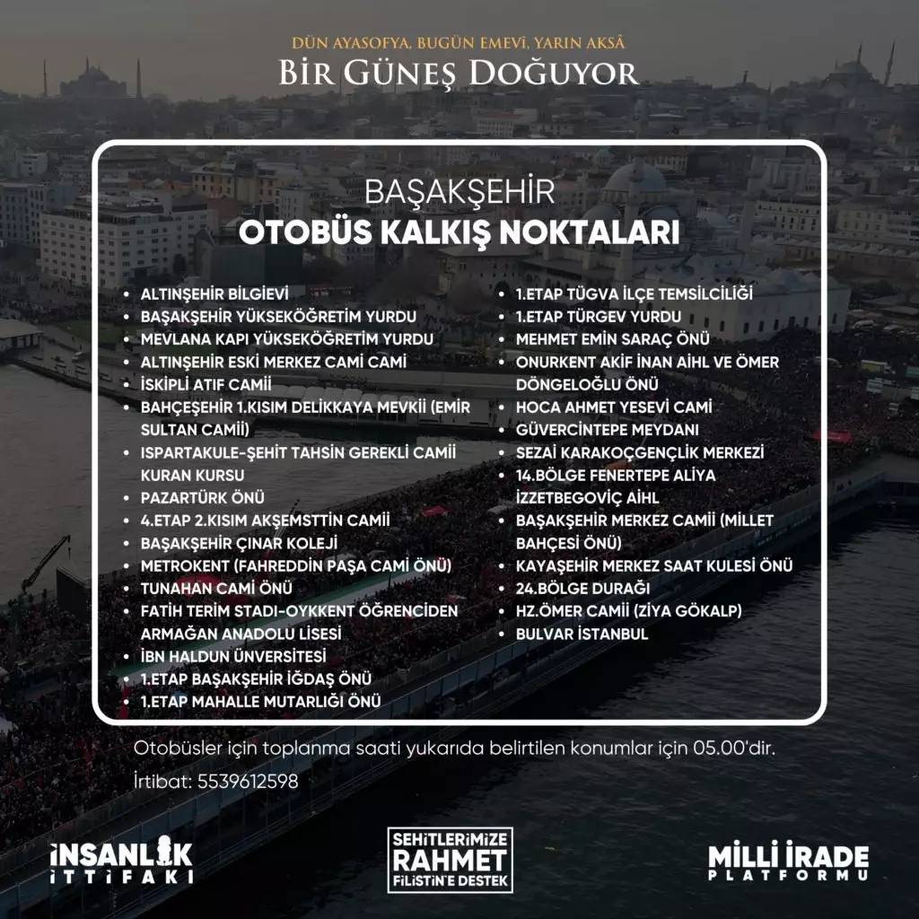 Filistin için tek yürek: Yüzbinler Gazze için akın akın Galata Köprüsü'ne koştu! 7