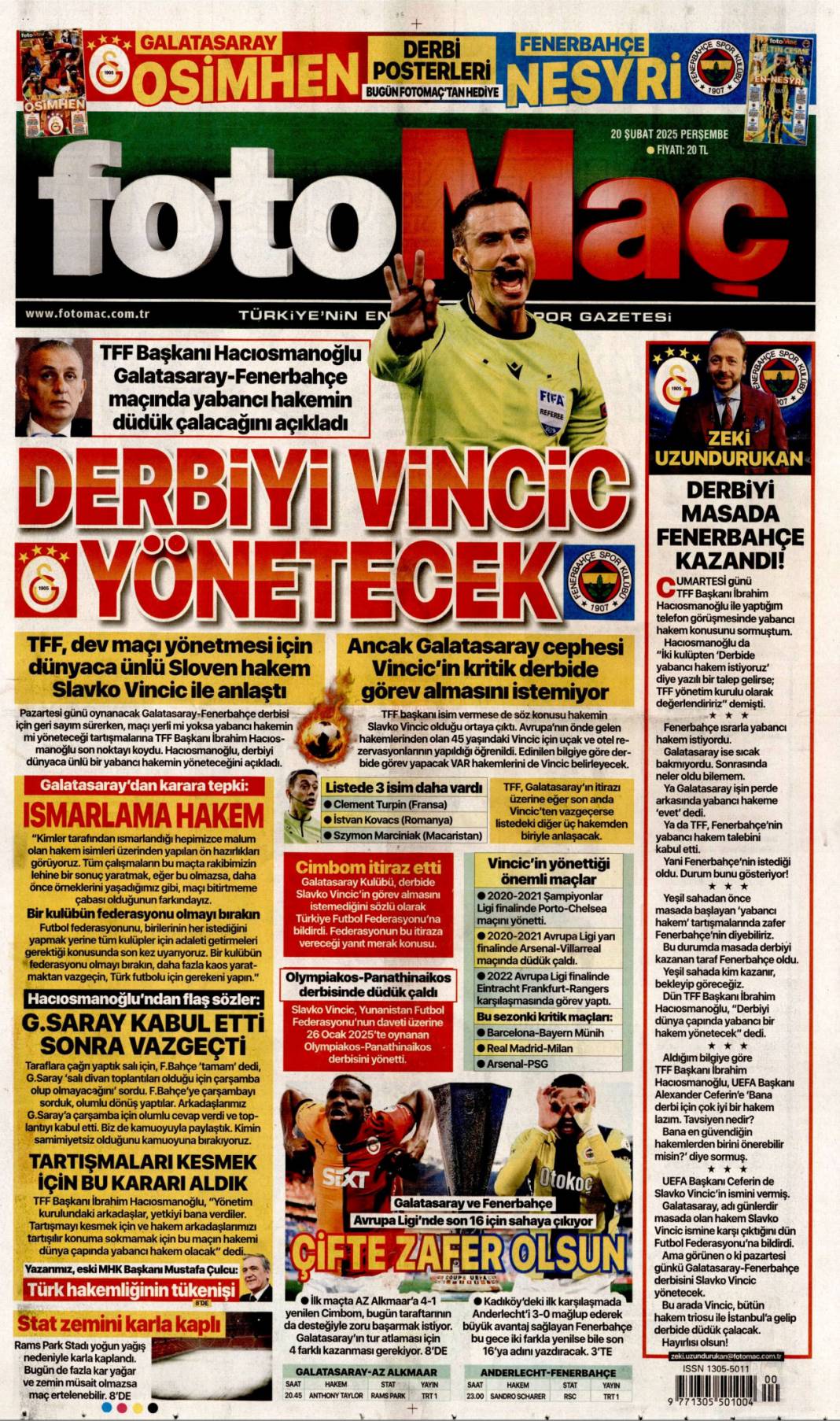 Yeni Türkiye'de haddini bileceksin! Başkan Erdoğan'dan TÜSİAD'a sert sözler: 20 Şubat gazete manşetleri 19