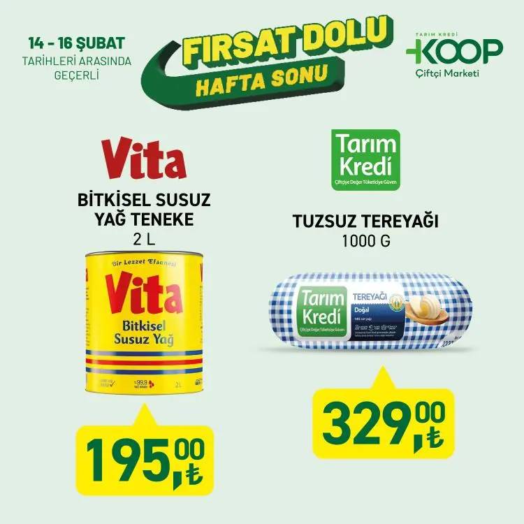 Tarım Kredi Market, yeni indirimli ürün kataloğunu yayınladı! 11-17 Şubat indirimli ürünlerin tam  listesi 18