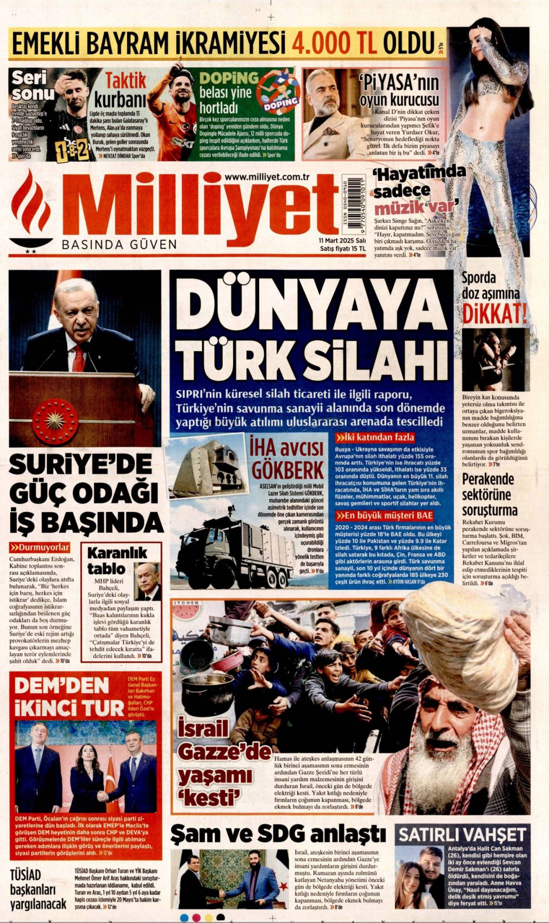 Türk Füzesini Alalım! 11 Mart Gazete Manşetleri 9