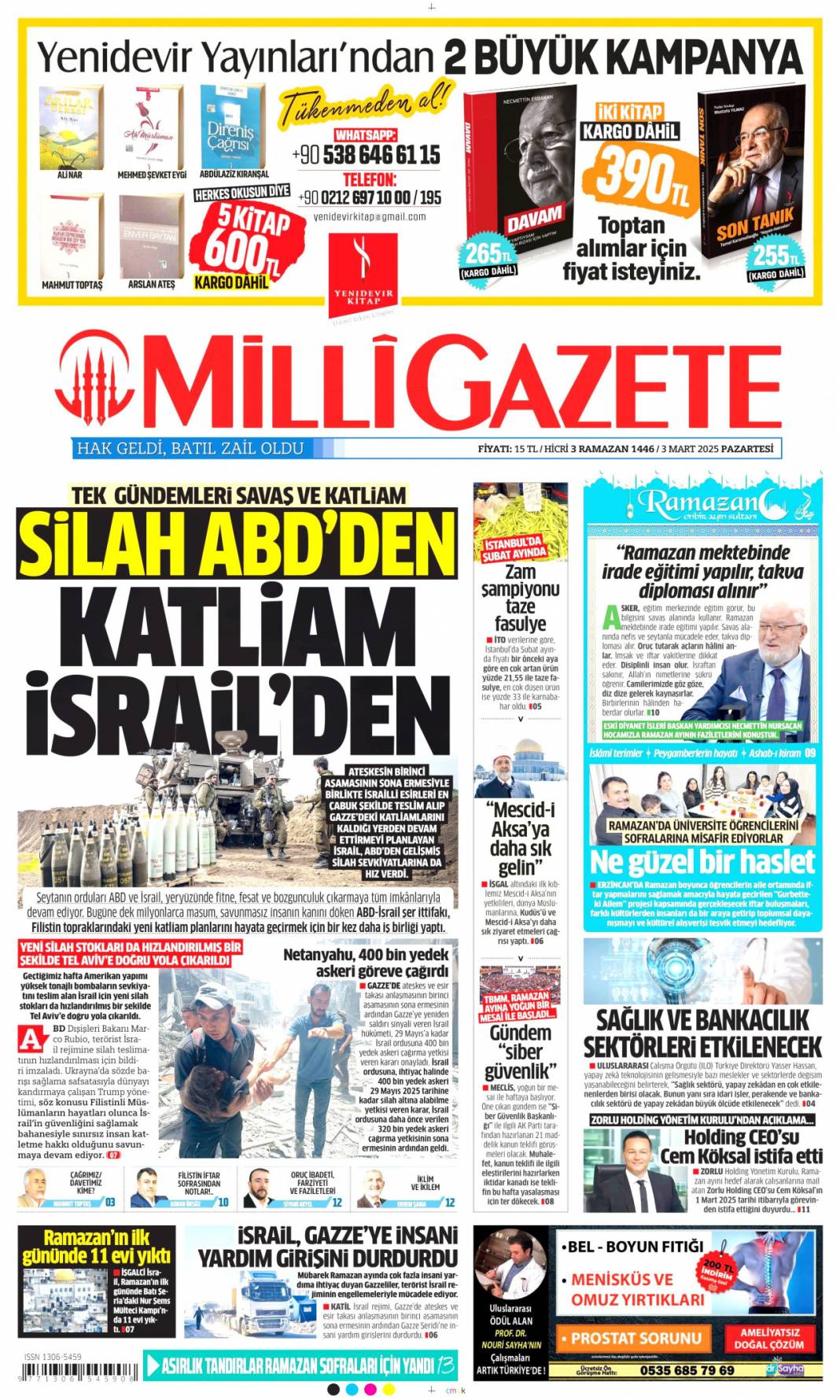 Bu son fırsat, hataya yer yok! 3 Mart 2025 gazete manşetleri 12