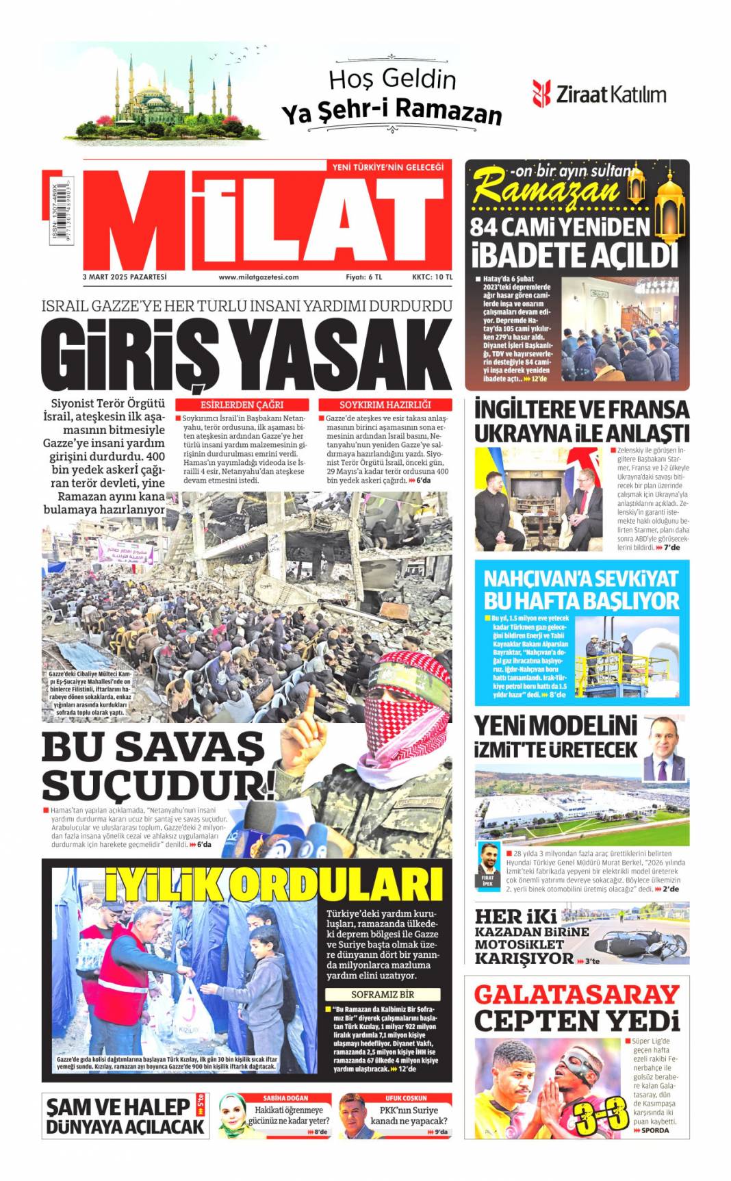 Bu son fırsat, hataya yer yok! 3 Mart 2025 gazete manşetleri 15