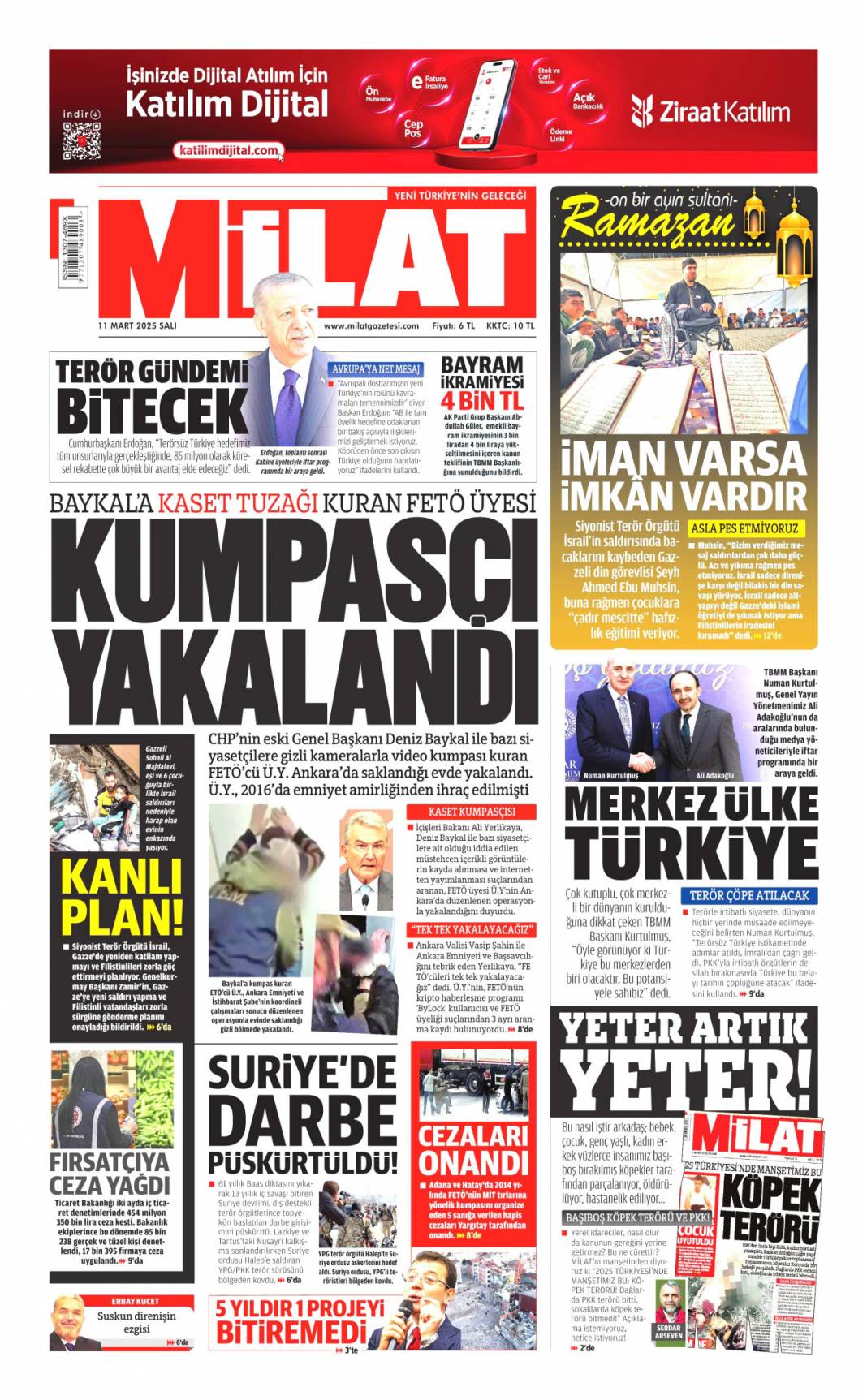 Türk Füzesini Alalım! 11 Mart Gazete Manşetleri 15