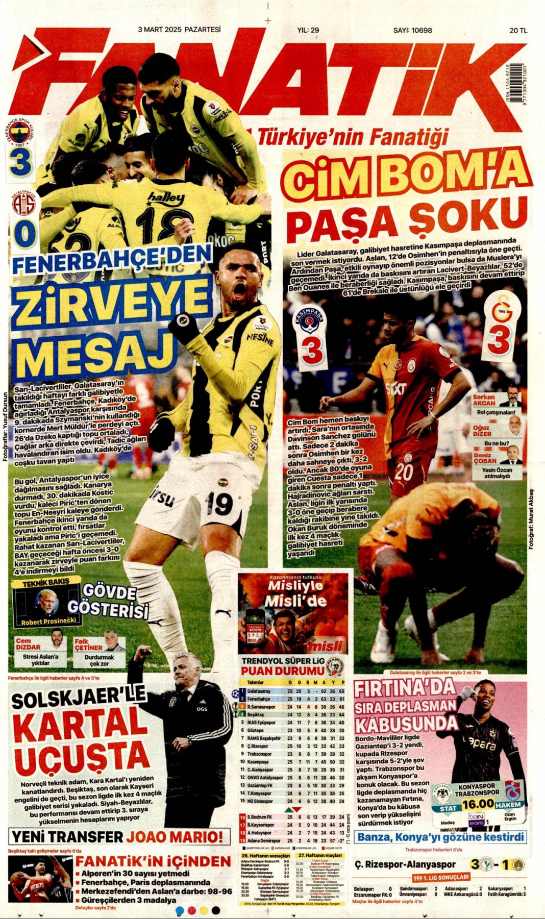 Bu son fırsat, hataya yer yok! 3 Mart 2025 gazete manşetleri 17