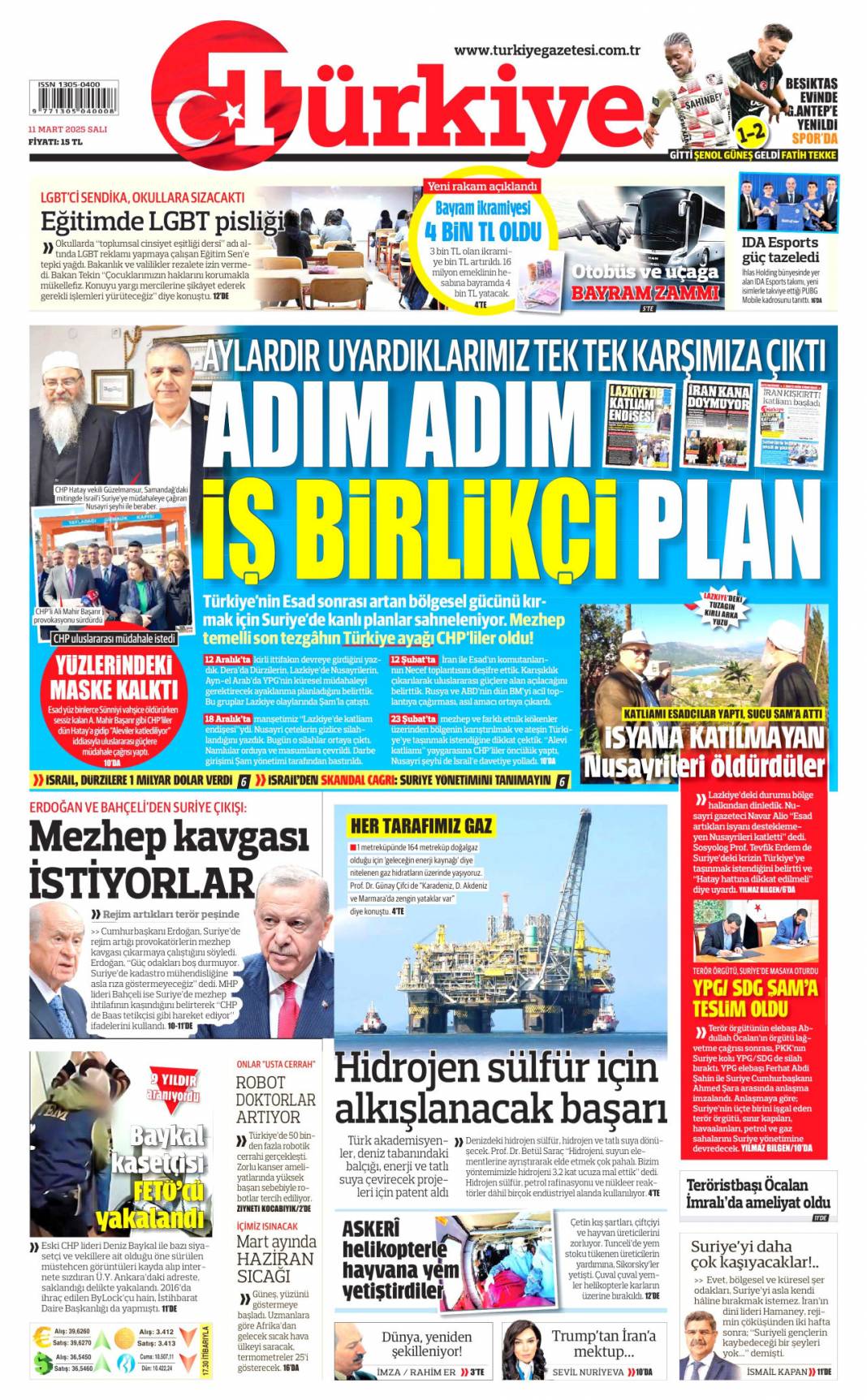 Türk Füzesini Alalım! 11 Mart Gazete Manşetleri 6