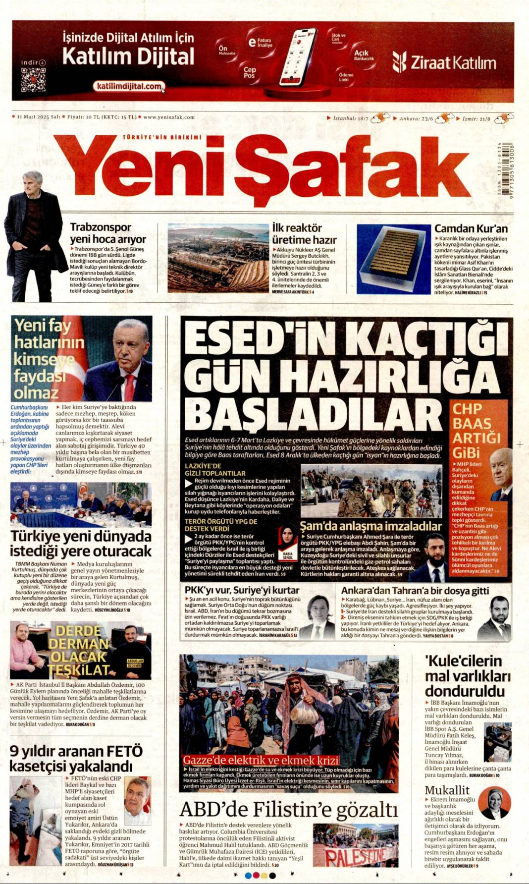 Türk Füzesini Alalım! 11 Mart Gazete Manşetleri 7