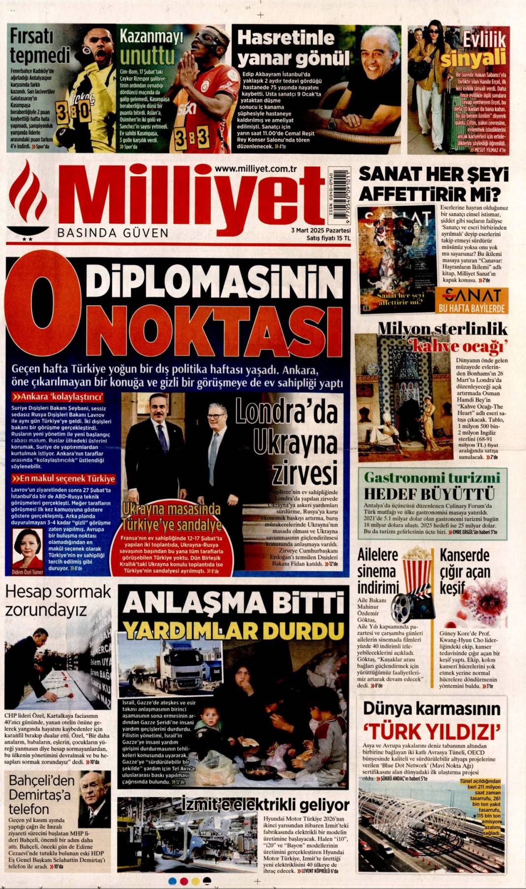 Bu son fırsat, hataya yer yok! 3 Mart 2025 gazete manşetleri 8