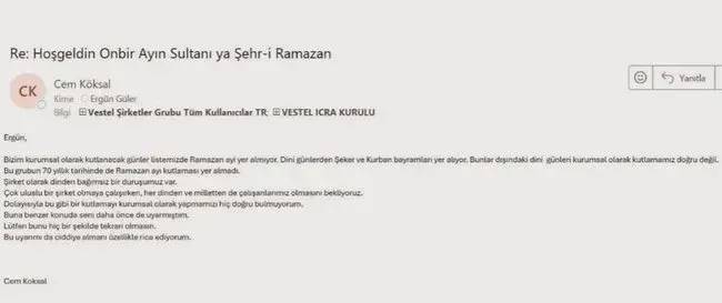 Ramazan tebriğine karşı çıkmıştı! Zorlu Holding'in CEO'sundan Cem Köksal'dan skandal savunma 3