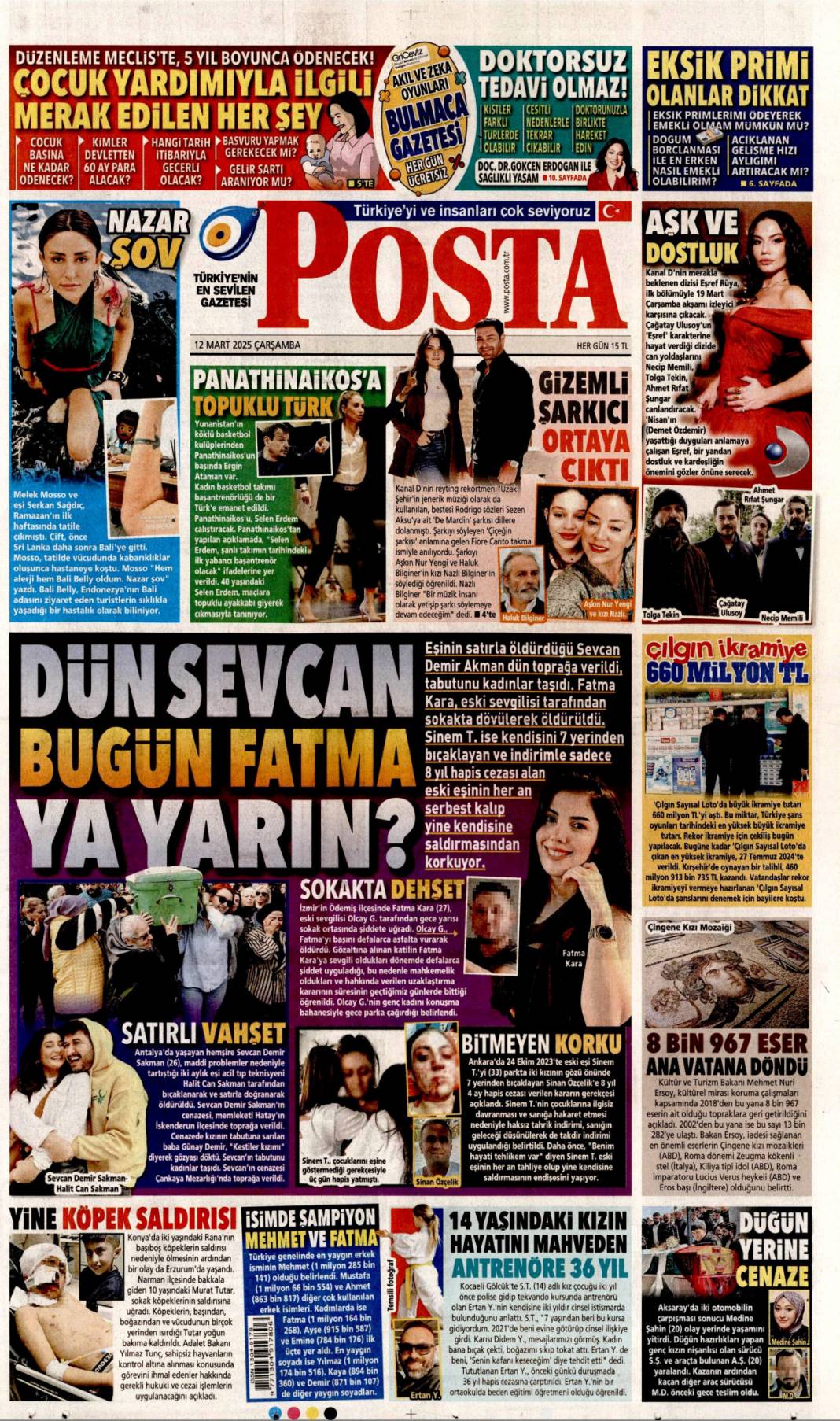 İhaleler DHKP-C'ye! 12 Mart 2025 Gazete manşetleri... 12