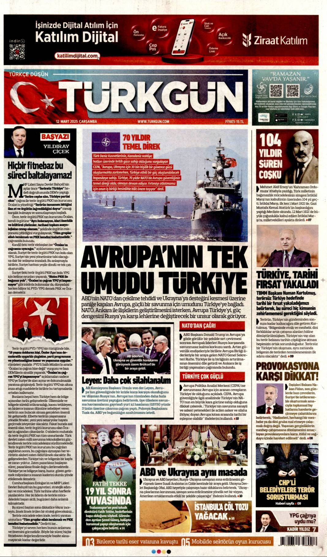 İhaleler DHKP-C'ye! 12 Mart 2025 Gazete manşetleri... 11