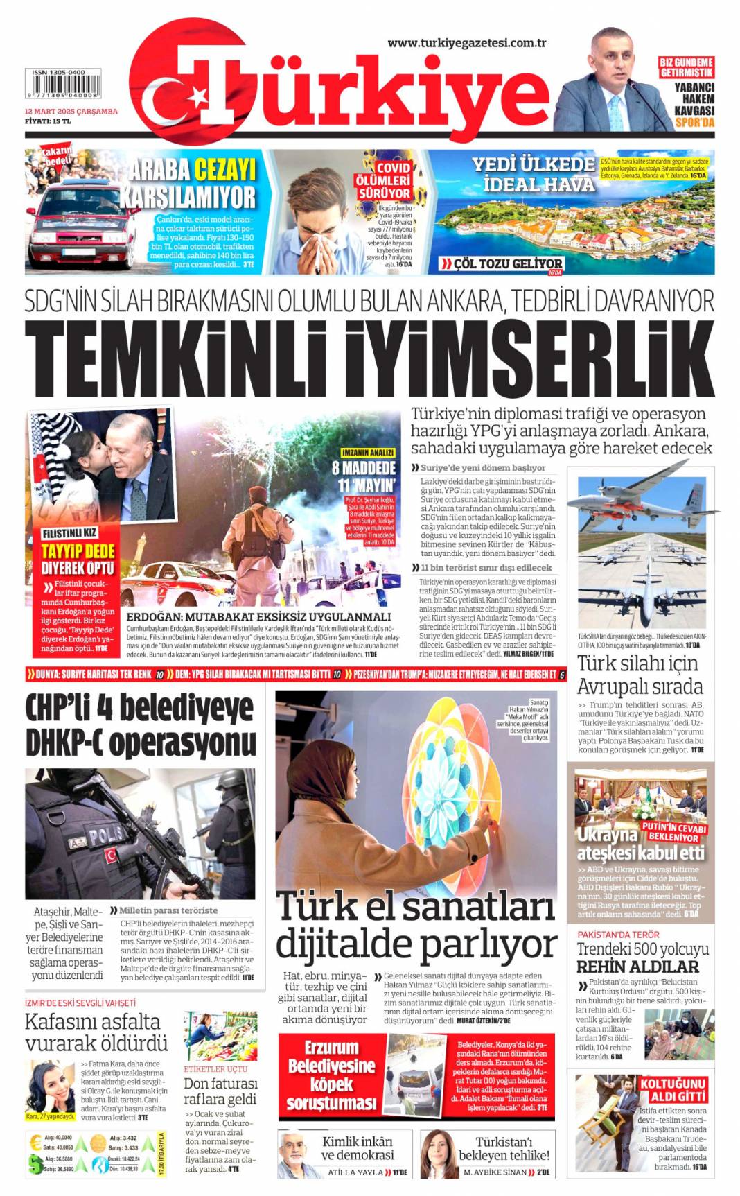 İhaleler DHKP-C'ye! 12 Mart 2025 Gazete manşetleri... 5