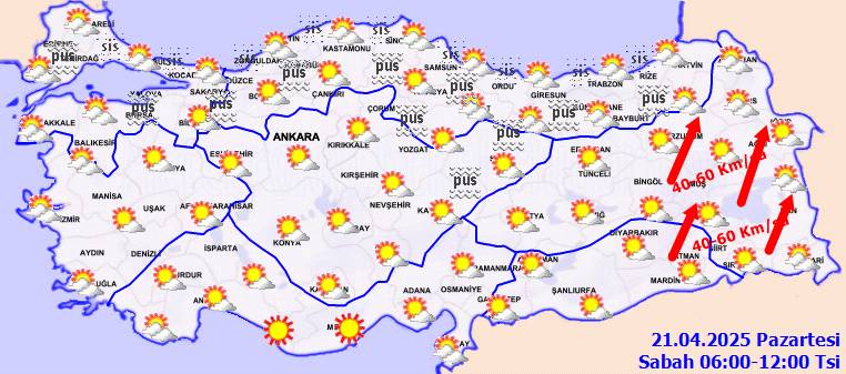 Meteoroloji'den o bölgeler için uyarı geldi: Yurtta hava nasıl, Pazartesi hava nasıl olacak, Bugün hava nasıl? 6