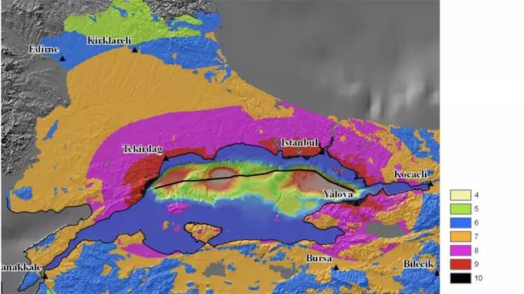 İstanbul'da deprem riski en yüksek ilçeler hangisi? İlçe ilçe, Mahalle mahalle deprem fay hatları 1