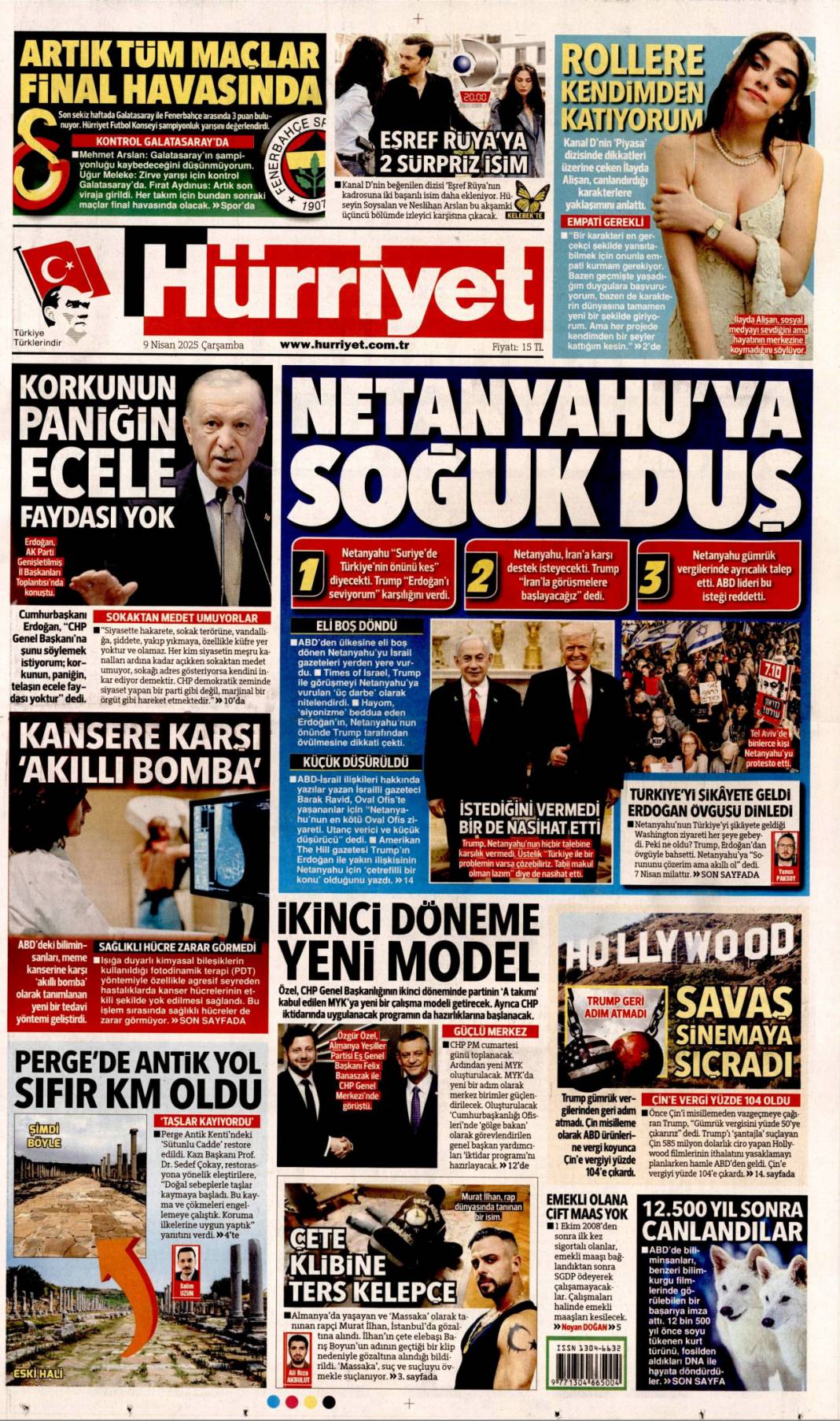 CHP yolsuzluğu bal gibi biliyor, Gazinin partisini pas pas yaptılar: 9 Nisan gazete manşetleri 2