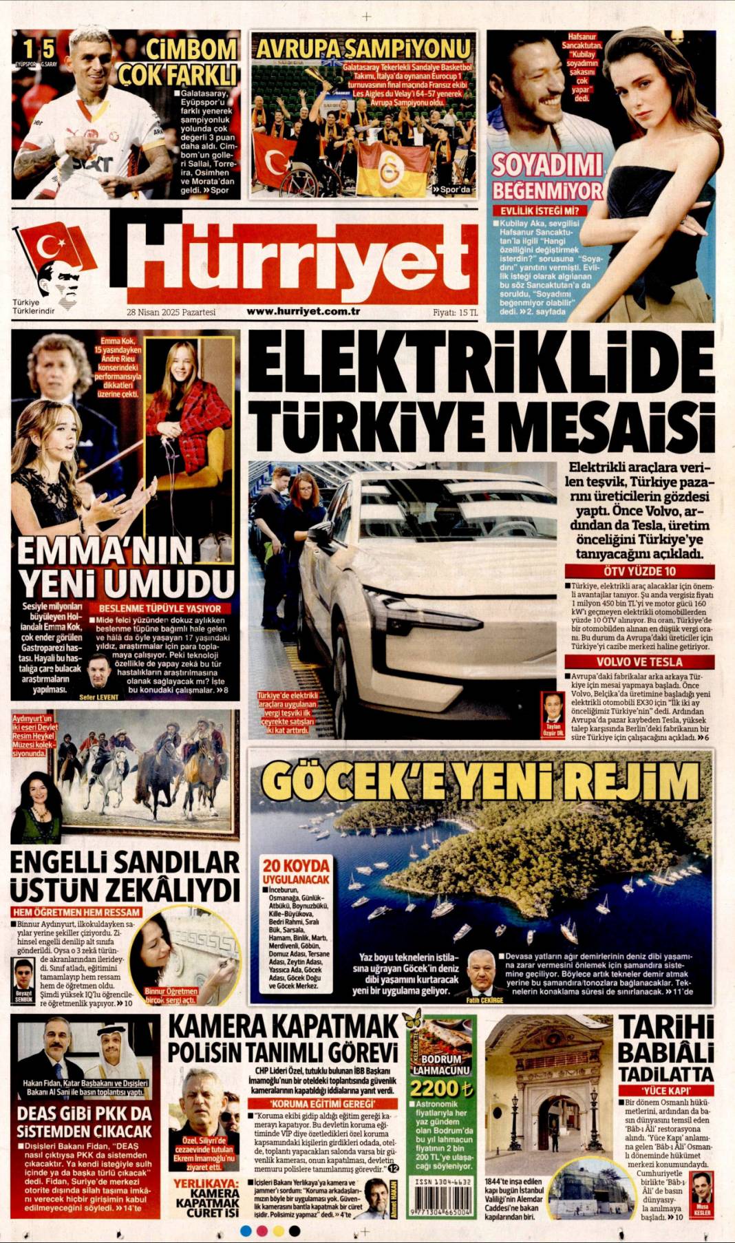 Valizlerde ne vardı? Jammer soruları: 28 Nisan gazete manşetleri 2