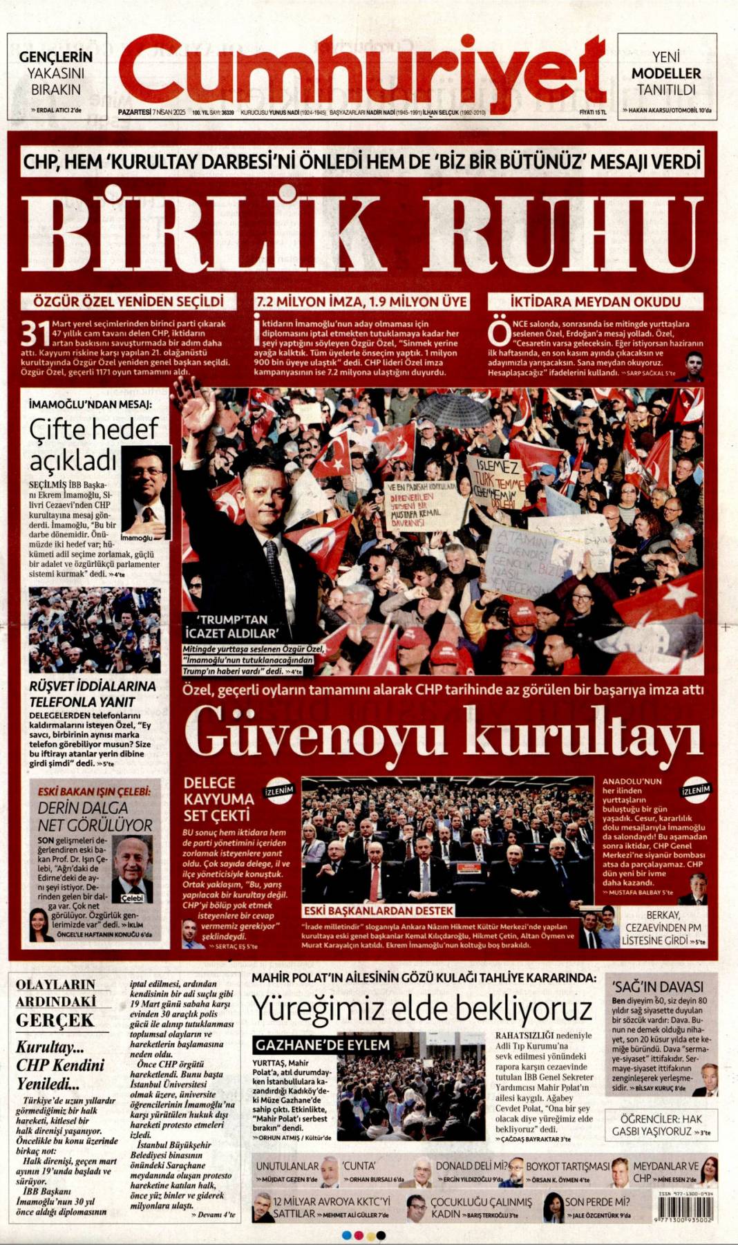 Amerika'ya 2.6 milyon dolar kaçırdı: 7 Nisan gazete manşetleri 5