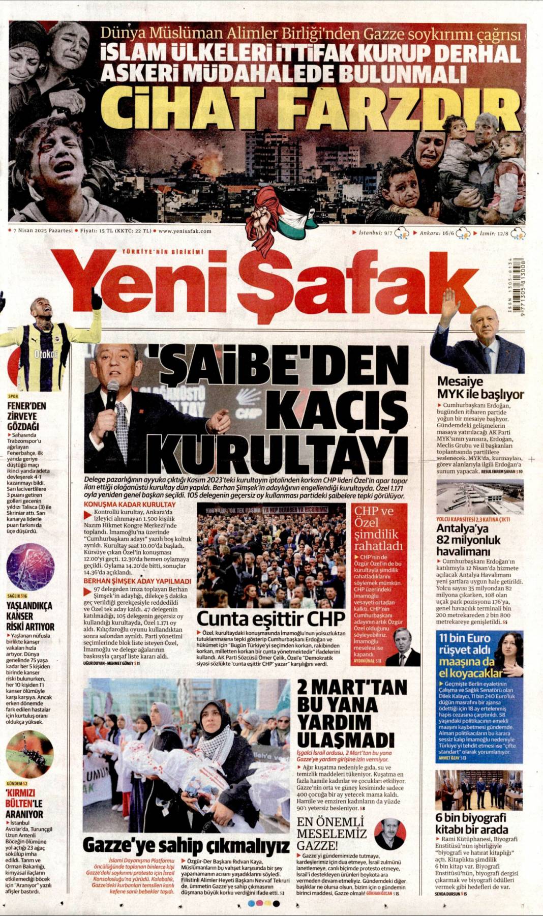 Amerika'ya 2.6 milyon dolar kaçırdı: 7 Nisan gazete manşetleri 6