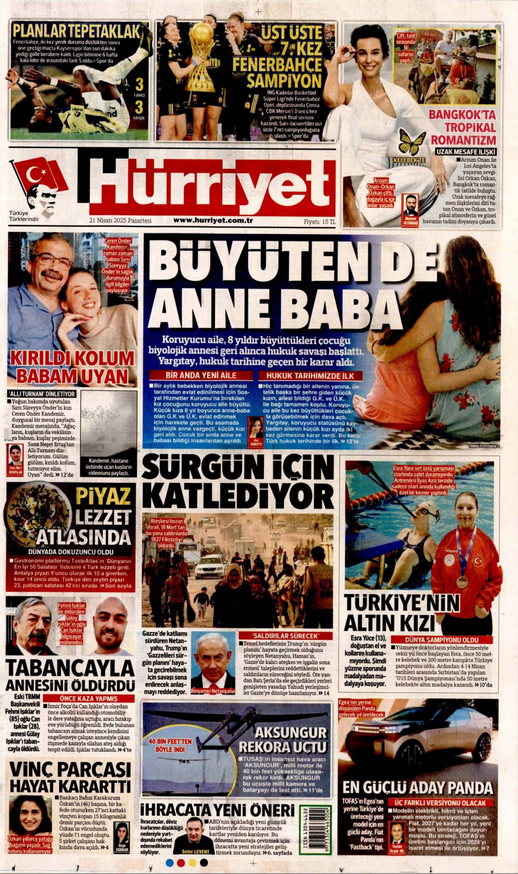 Ruhsata villa, iskana 4 daire: Dört nala rüşvet! 21 Nisan 2025 Pazartesi, Gazete manşetleri 4