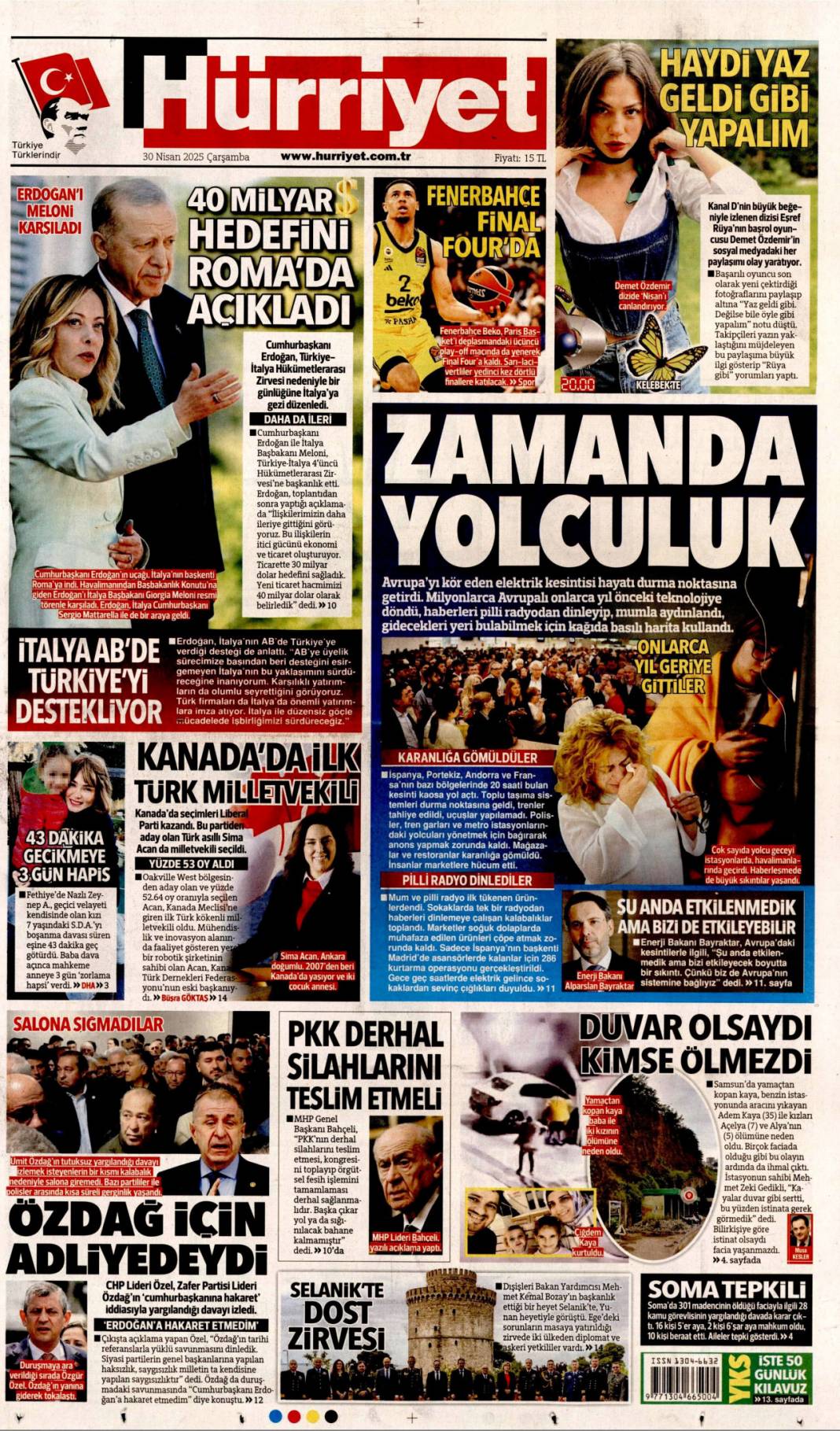 İtalya ile hedef 40 milyar dolar: 30 Nisan 2025 Çarşamba gazete manşetleri 5