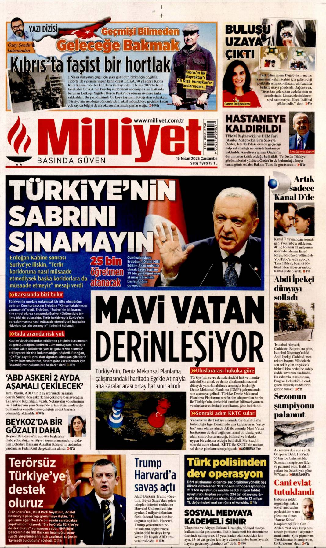 CHP delegelerinden şok ifade: Özel böyle seçildi! 16 Nisan Çarşamba gazete manşetleri 3
