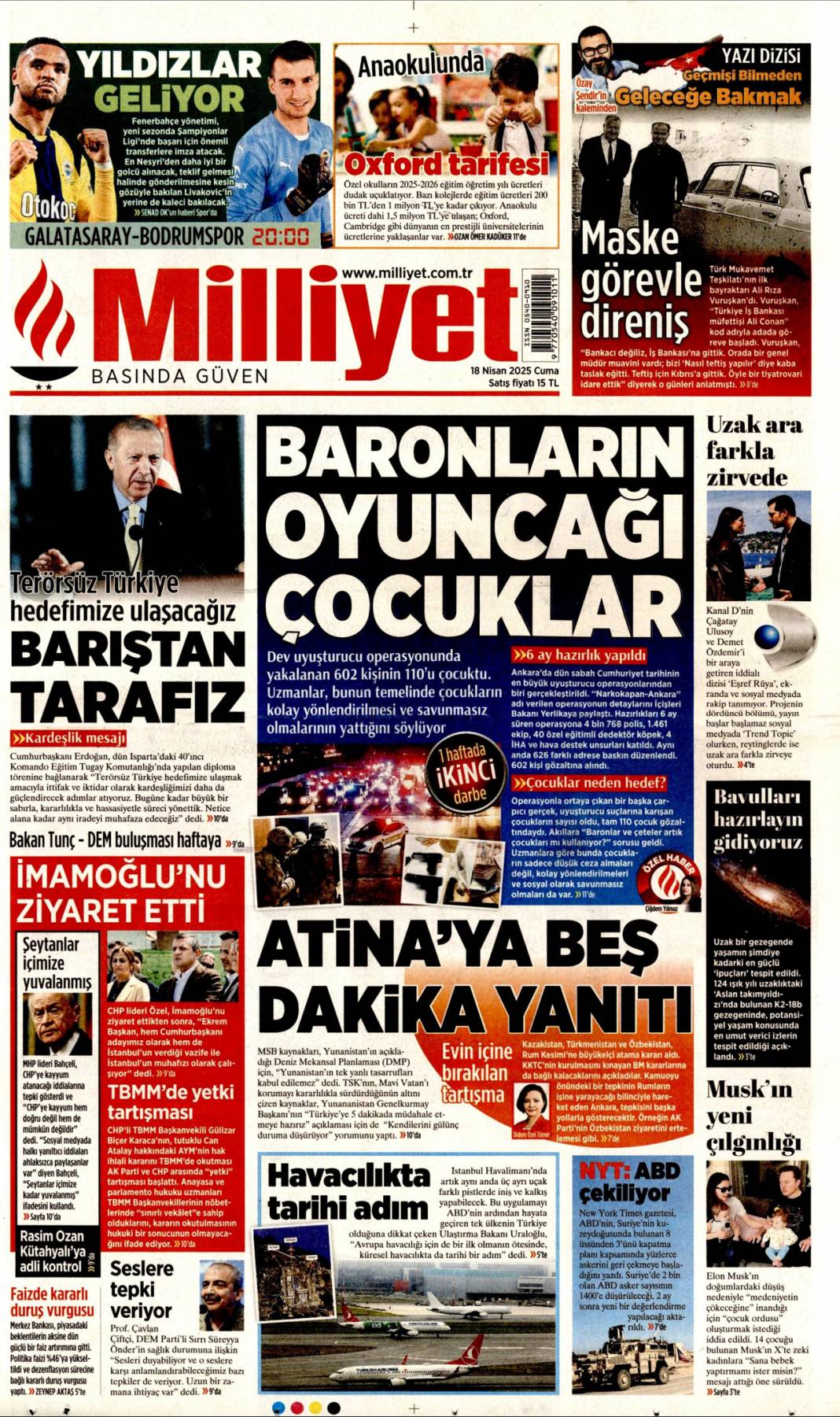 Yalan gecede kim kazandı? 18 Nisan Cuma gazete manşetleri 2