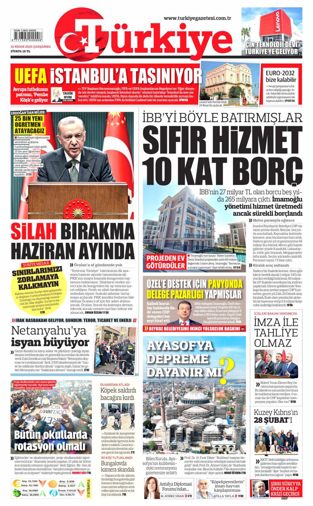 CHP delegelerinden şok ifade: Özel böyle seçildi! 16 Nisan Çarşamba gazete manşetleri 7