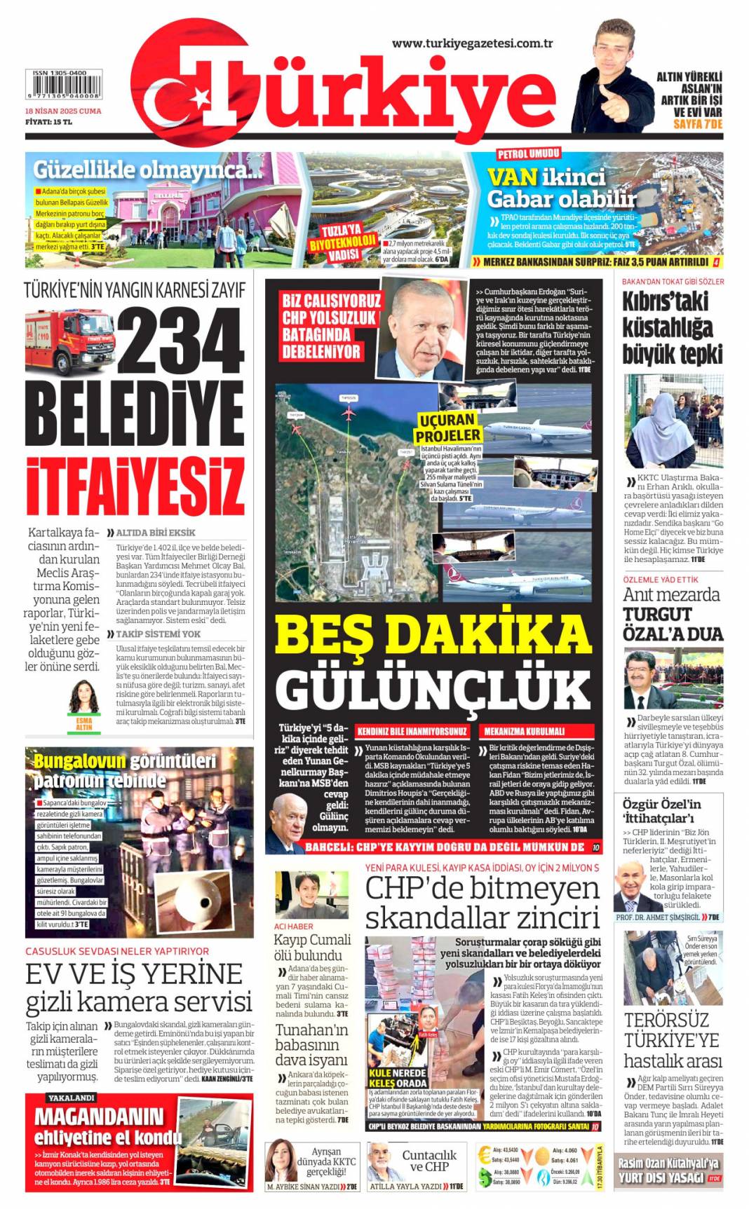 Yalan gecede kim kazandı? 18 Nisan Cuma gazete manşetleri 5