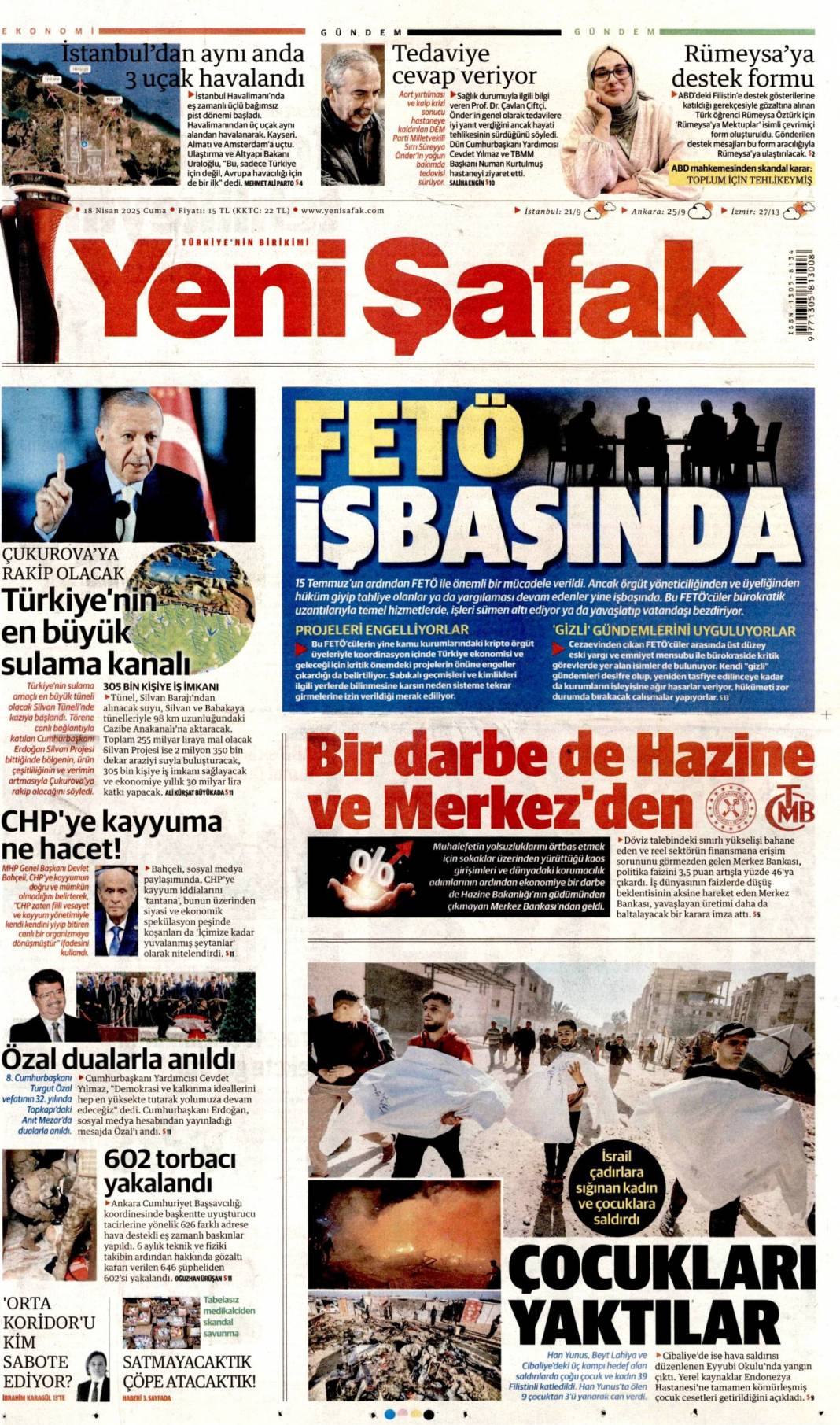 Yalan gecede kim kazandı? 18 Nisan Cuma gazete manşetleri 6