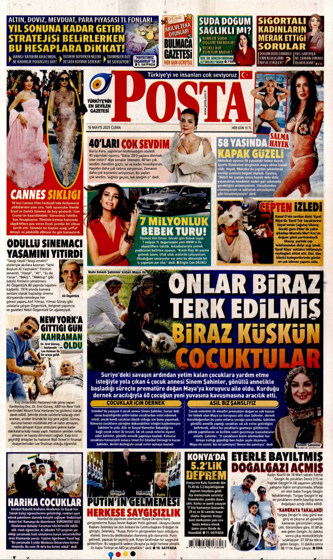 Türkiye dünyaya güven veriyor! Dolmabahçe satrancı:16 Mayıs 2025 gazete manşetleri 12