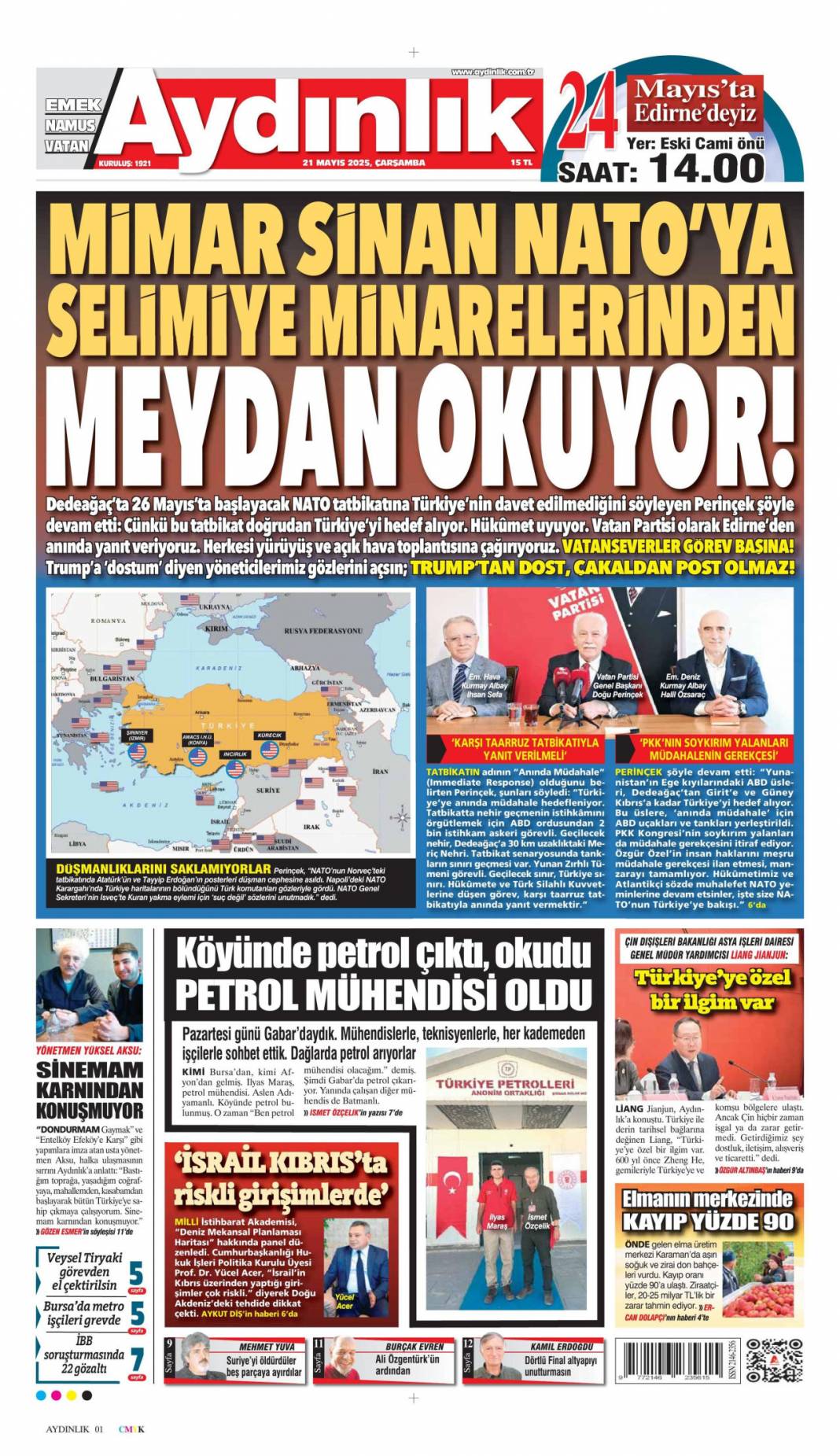 İnsanlık nerede? İsrail'i kim durduracak? 21 Mayıs 2025 gazete manşetleri 14