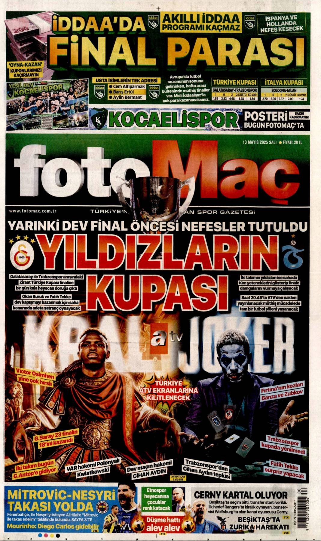50 Yıllık terör devri kapandı! PKK kendini feshetti: 13 Mayıs gazete manşetleri 18