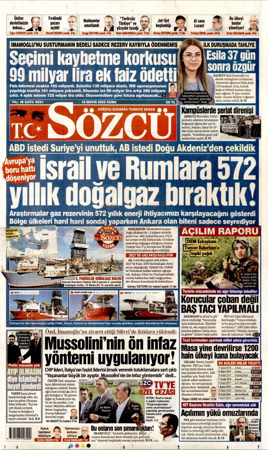 Türkiye dünyaya güven veriyor! Dolmabahçe satrancı:16 Mayıs 2025 gazete manşetleri 4