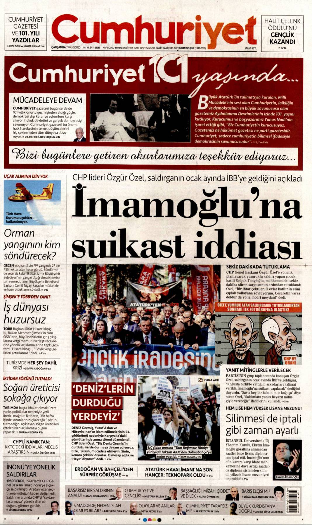 Hainliği gazetecilik diye pazarladılar: 7 Mayıs gazete manşetleri 4
