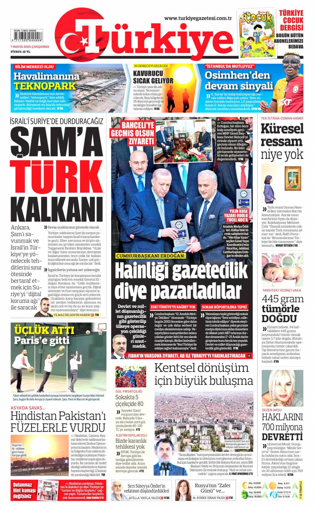 Hainliği gazetecilik diye pazarladılar: 7 Mayıs gazete manşetleri 5