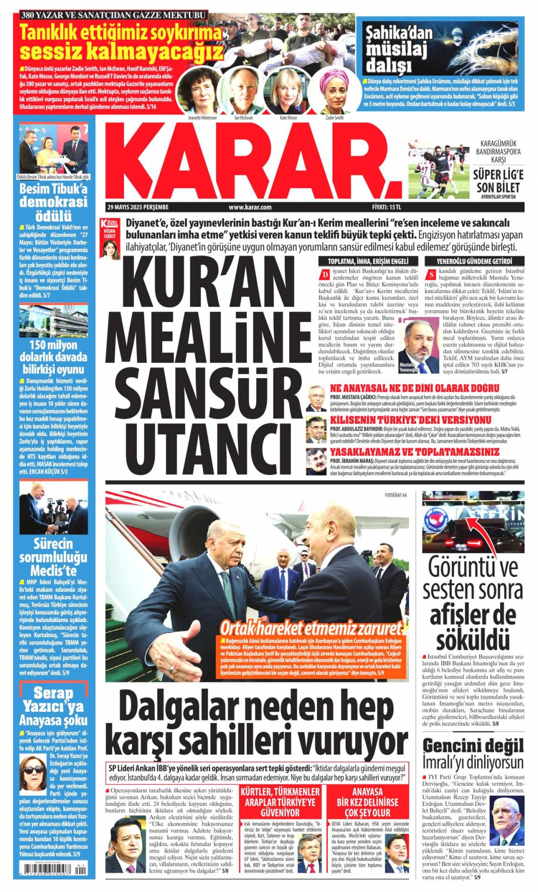 Hadi Açıkla! Maliyeden Nerden Buldun Sorusu: 29 Mayıs 2025 gazete manşetleri 7