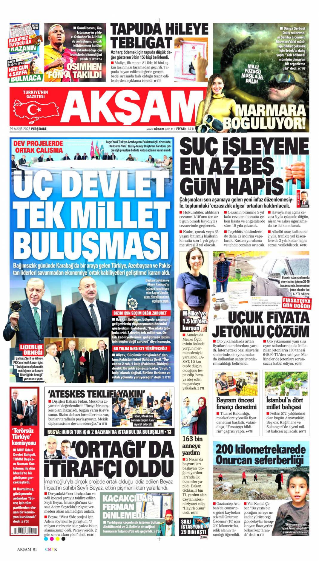 Hadi Açıkla! Maliyeden Nerden Buldun Sorusu: 29 Mayıs 2025 gazete manşetleri 8