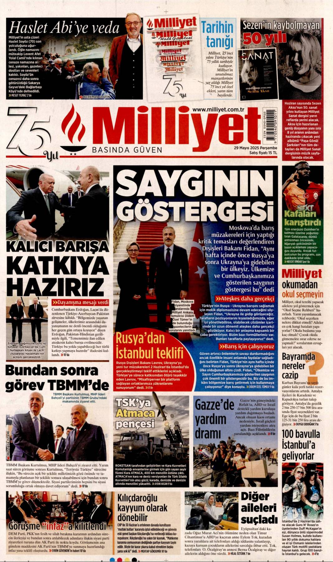 Hadi Açıkla! Maliyeden Nerden Buldun Sorusu: 29 Mayıs 2025 gazete manşetleri 9