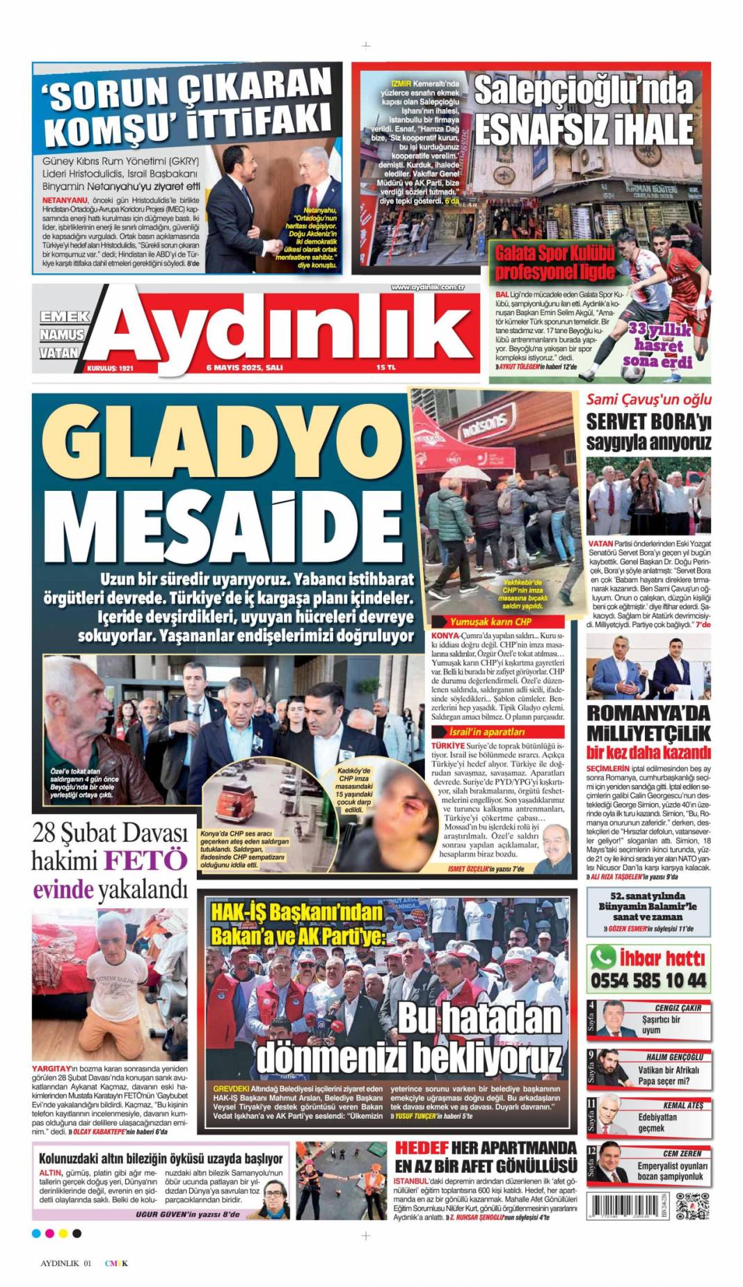 Mossad'ın bombalı tuzağına MİT darbesi! 6 Mayıs 2025 Salı gazete manşetleri 5