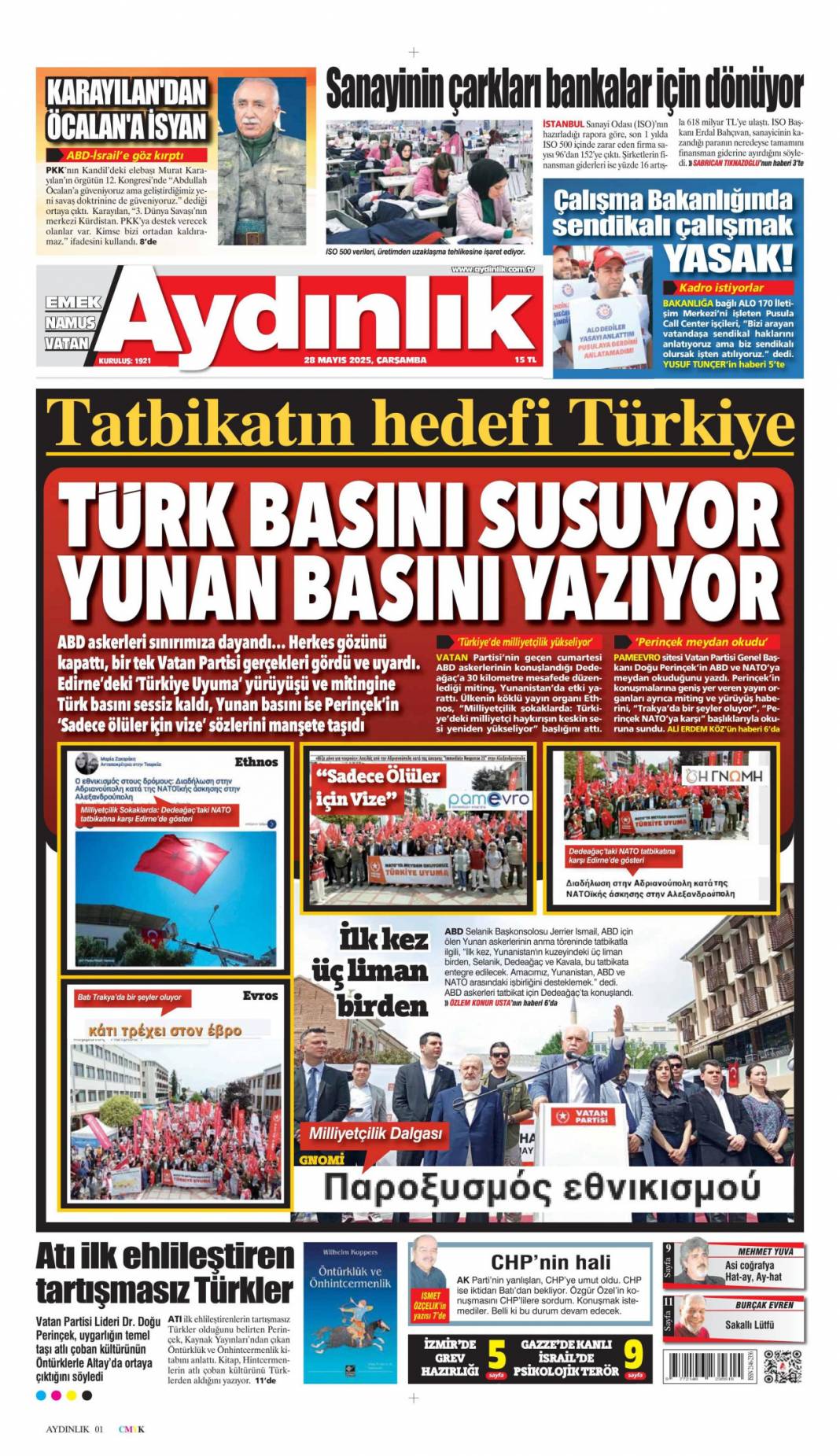 Darbe anayasasından mutlaka kurtulacağız: 28 Mayıs 2025 Çarşamba, gazete manşetleri... 7