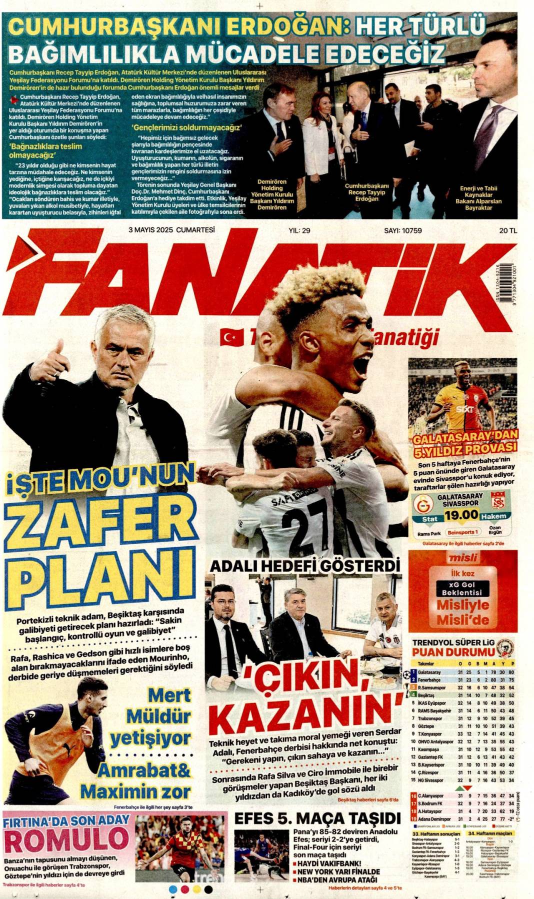 Enerjide şeytanın bacağını kırdık: 3 Mayıs 2025 Cumartesi gazete manşetleri 16