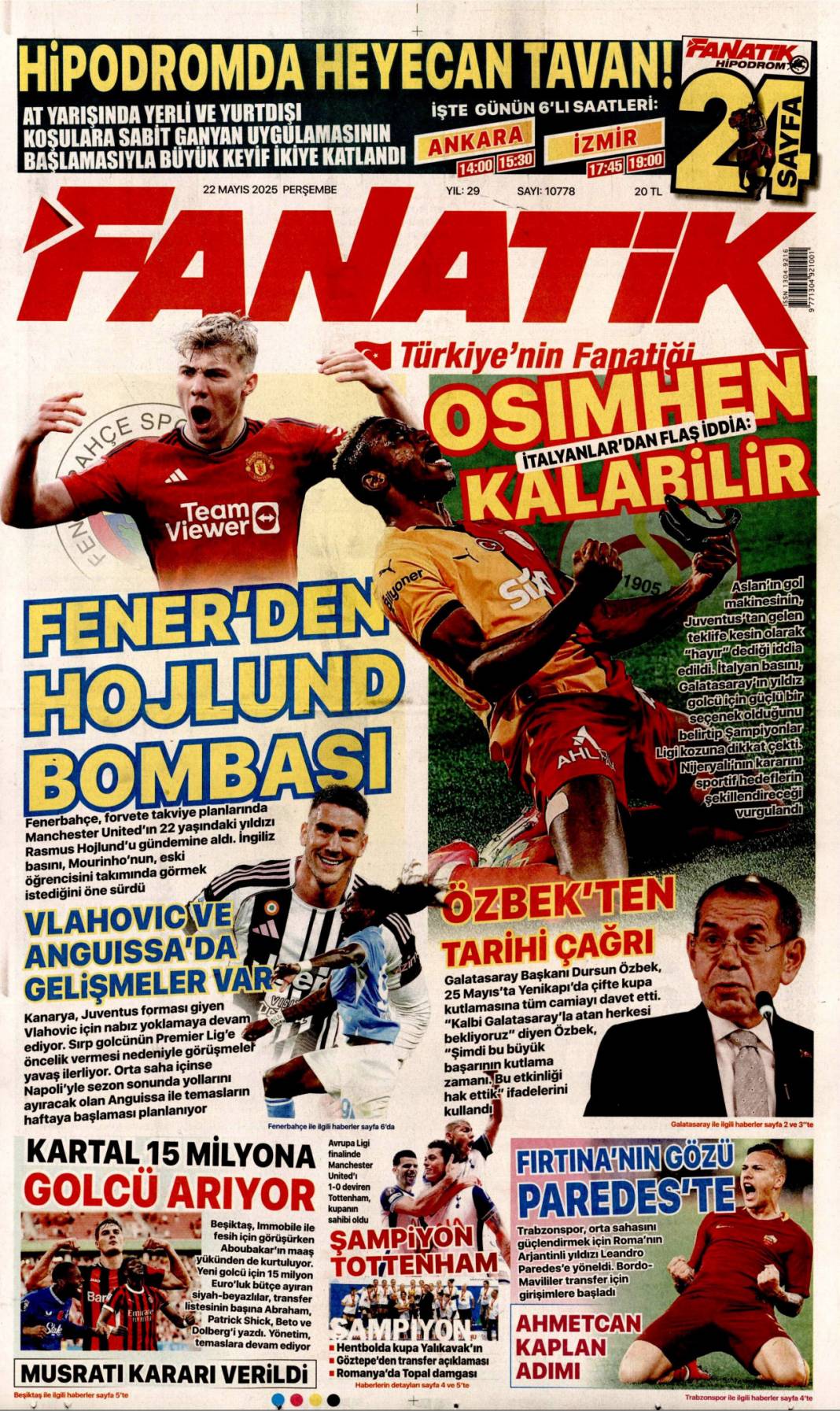 Gazze cehennemi yaşıyor: 22 mayıs 2025 Perşembe, gazete manşetleri 17