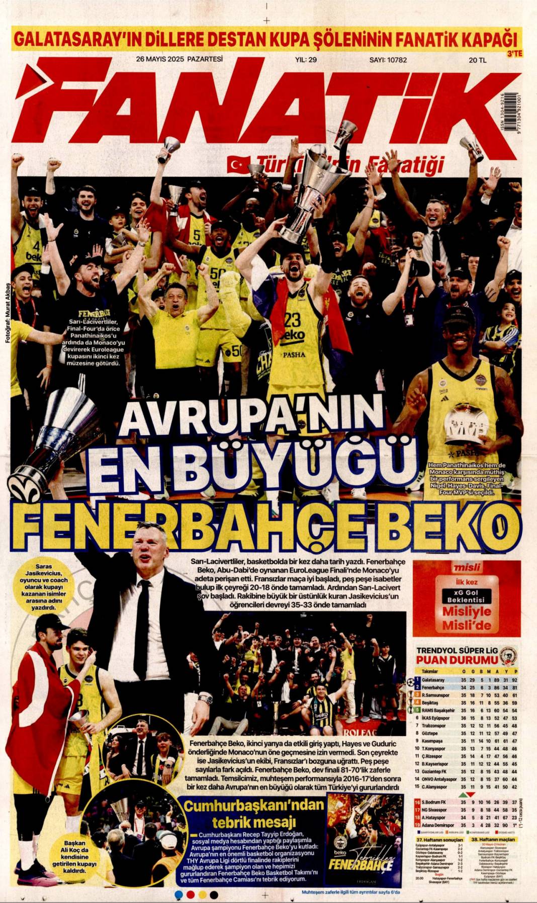 Savcıya Papalı Ağacalı tehdit: 26 Mayıs 2025 Pazartesi, güncel gazete manşetleri 19