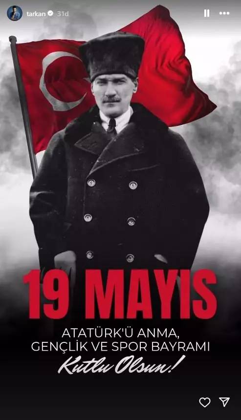 19 Mayıs Atatürk'ü anma Gençlik ve Spor Bayramı coşku ile kutlanıyor: Ünlü isimlerden 19 Mayıs Bayramı paylaşımları 9