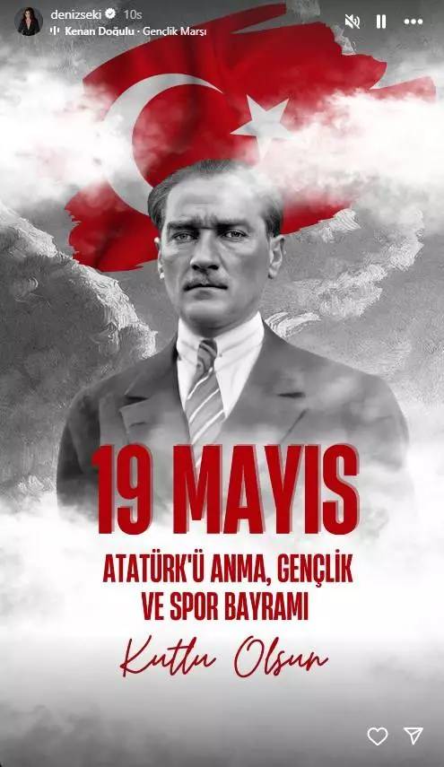 19 Mayıs Atatürk'ü anma Gençlik ve Spor Bayramı coşku ile kutlanıyor: Ünlü isimlerden 19 Mayıs Bayramı paylaşımları 12