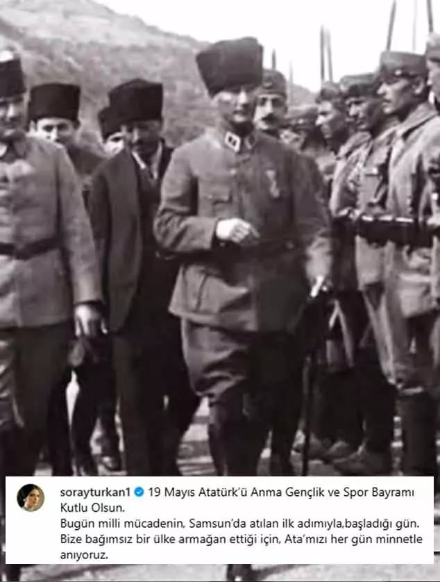 19 Mayıs Atatürk'ü anma Gençlik ve Spor Bayramı coşku ile kutlanıyor: Ünlü isimlerden 19 Mayıs Bayramı paylaşımları 2