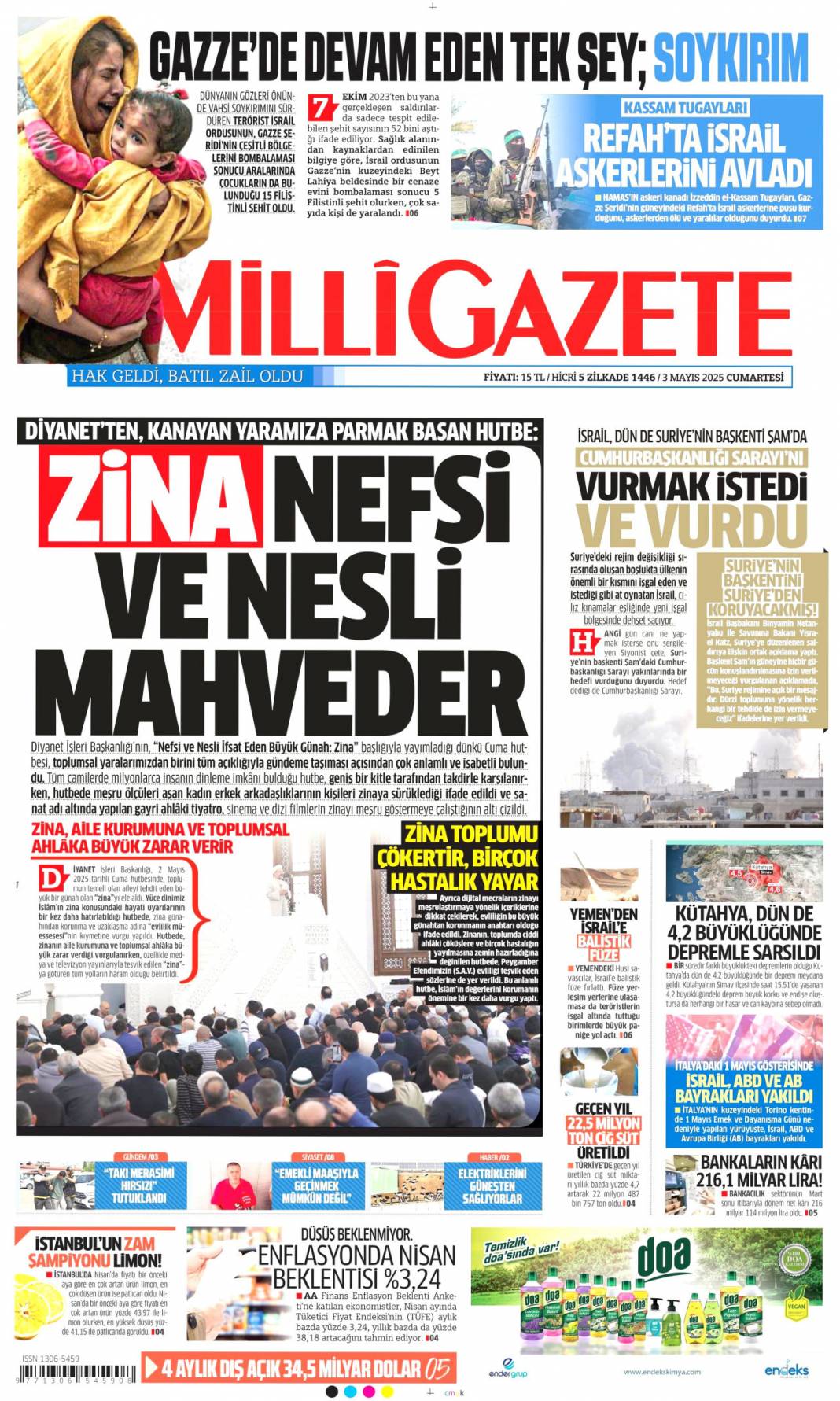 Enerjide şeytanın bacağını kırdık: 3 Mayıs 2025 Cumartesi gazete manşetleri 15
