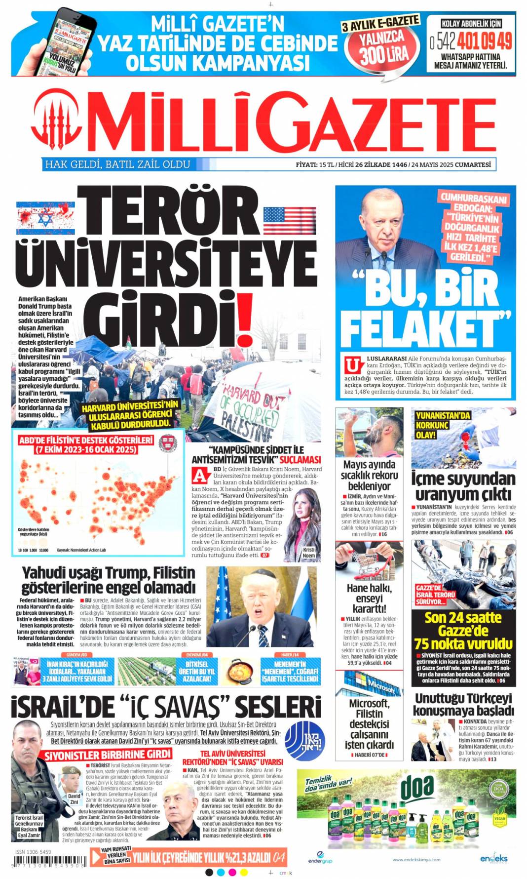 TSK'da Fetö sızıntısına büyük darbe: 24 Mayıs 2025 Cumartesi gazete manşetleri 11