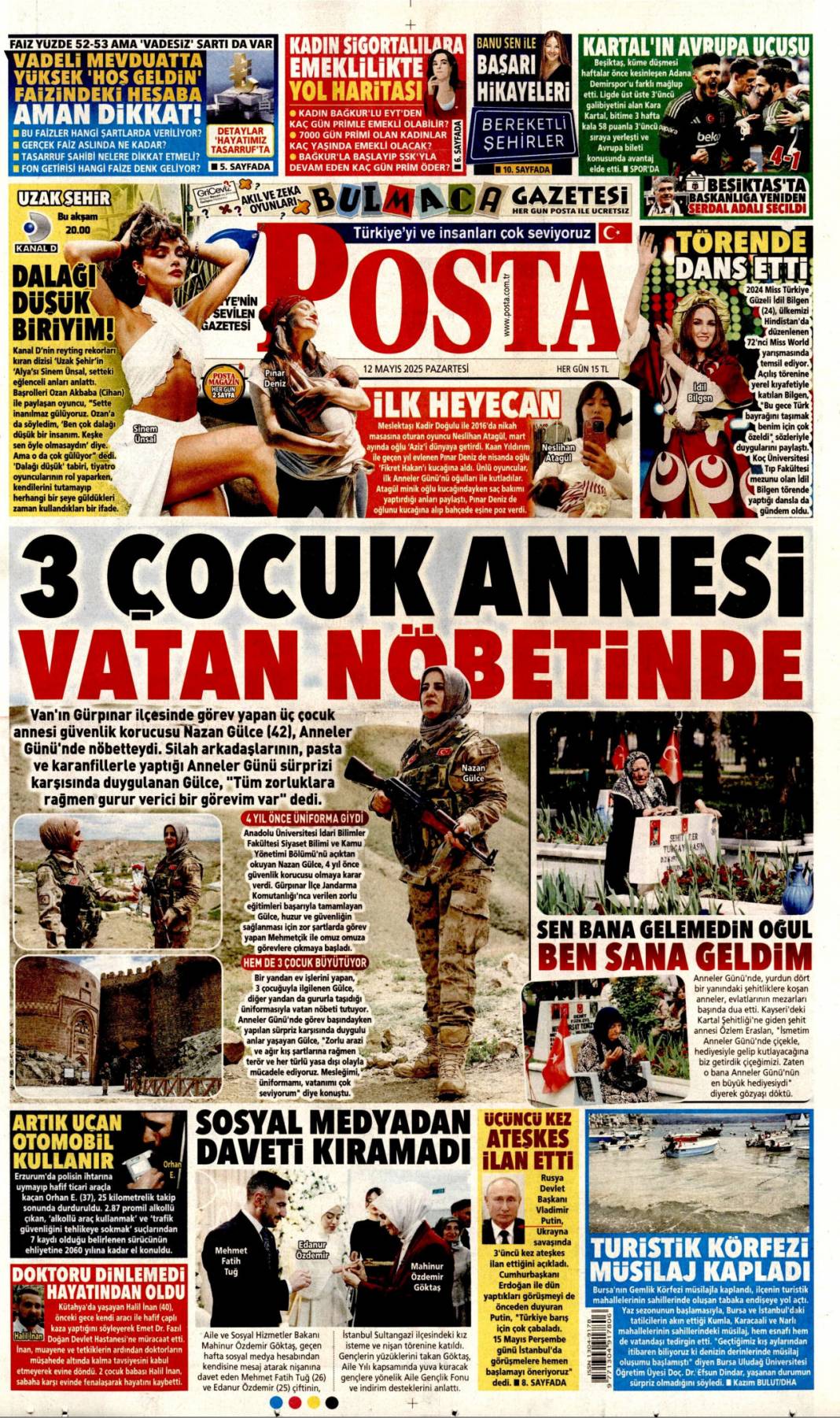 Acil çıkış İstanbul: 12 Mayıs 2025 Pazartesi gazete manşetleri 10